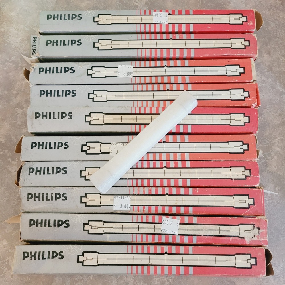 Projection Lamp Philips EKM P2/7 13989 R 240-250v 1000w‎ New Old Stock Lot of 11